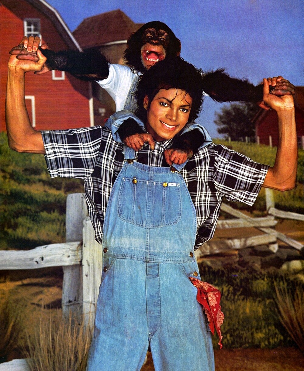 Michael Jackson and Bubbles