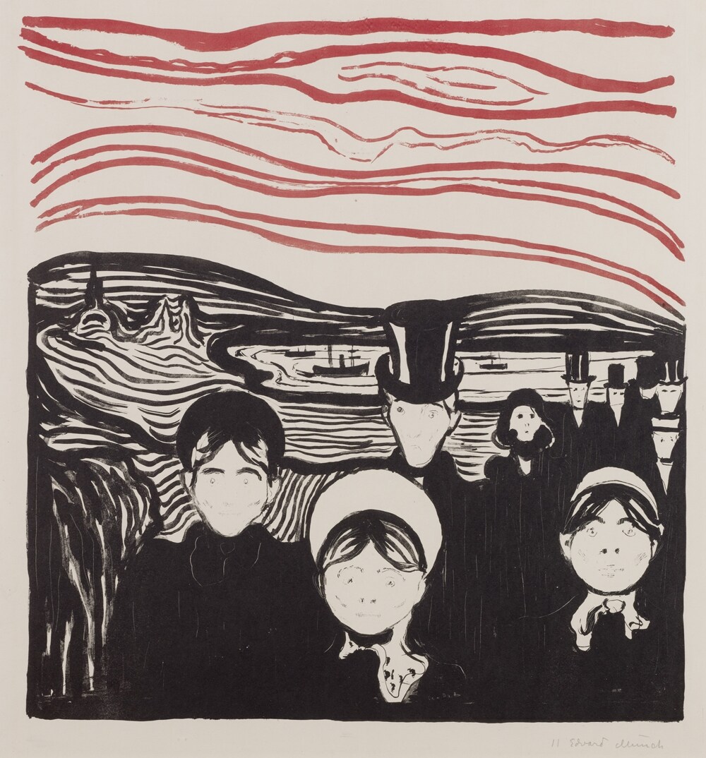 Edvard Munch, Anxiety, 1896