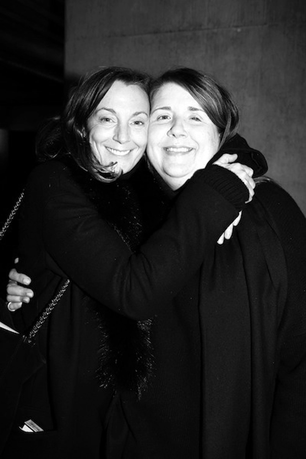 Wilson with the designer Phoebe Philo, a former student