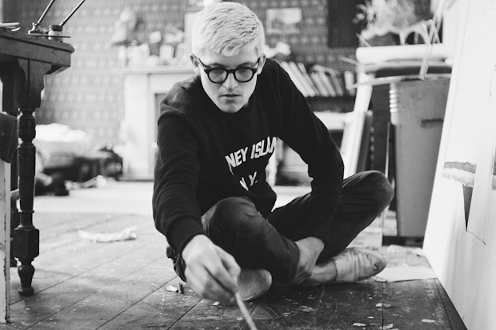 David Hockney at his London studio, 1963