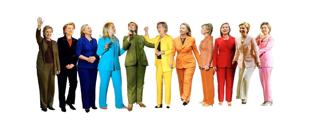 See Hillary Clinton's Colorful Pantsuits