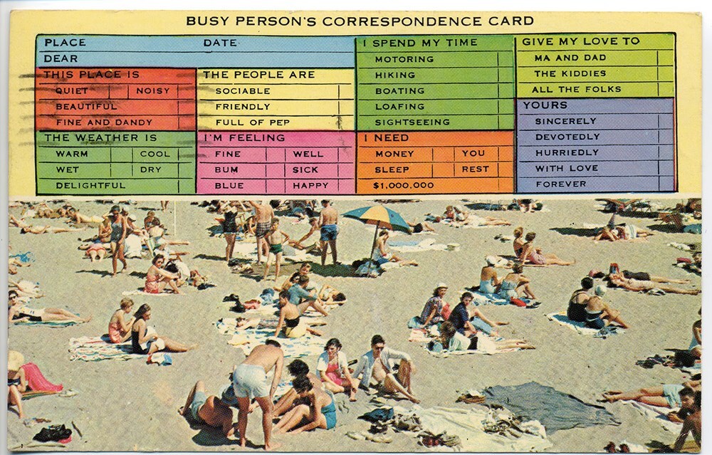 Beach card