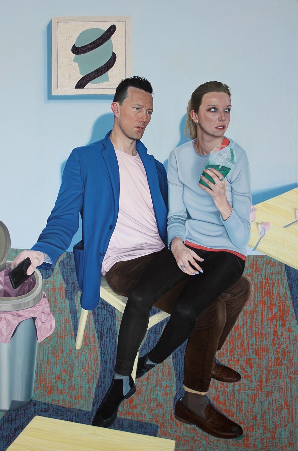 &#39;A-Couple&#39;-31.5-x-47.5-inchese-Oil-on-Linen-2015