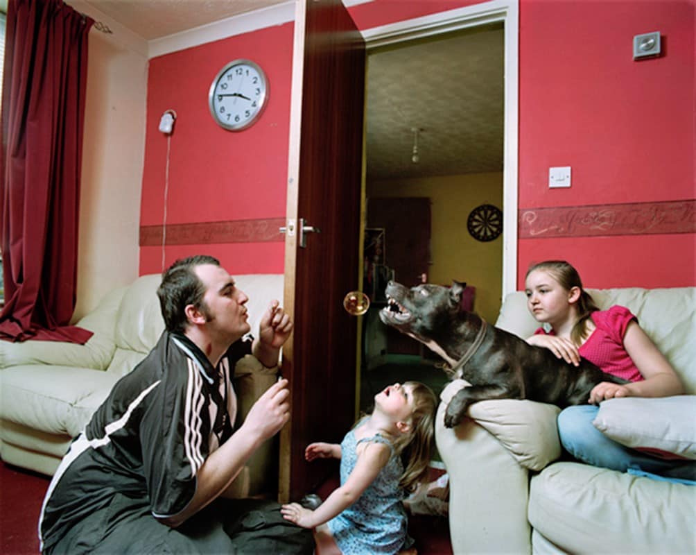 11 David with daughters Kadie and Robyn and Ty-dog