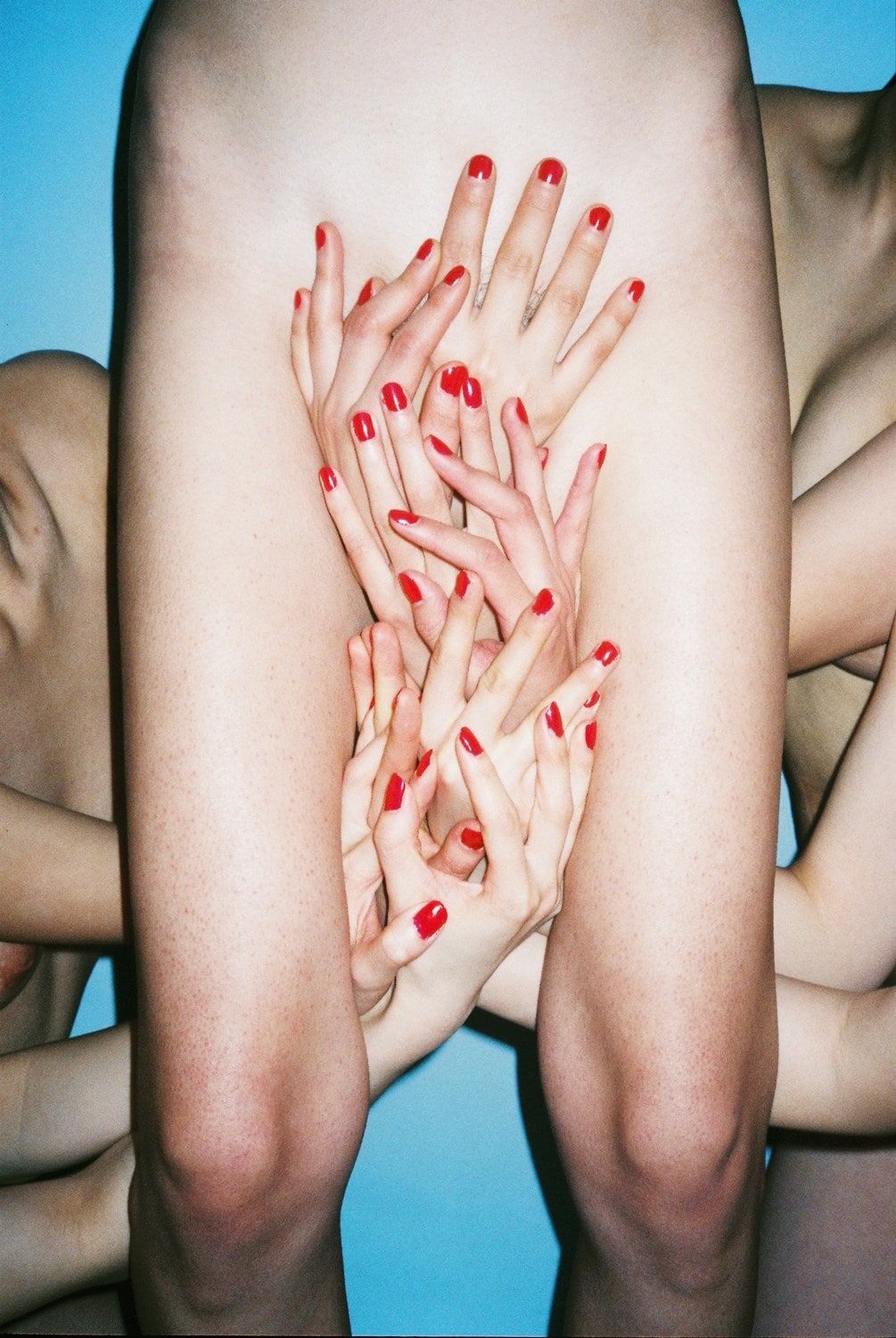 Ren Hang photography peacock naked nature China