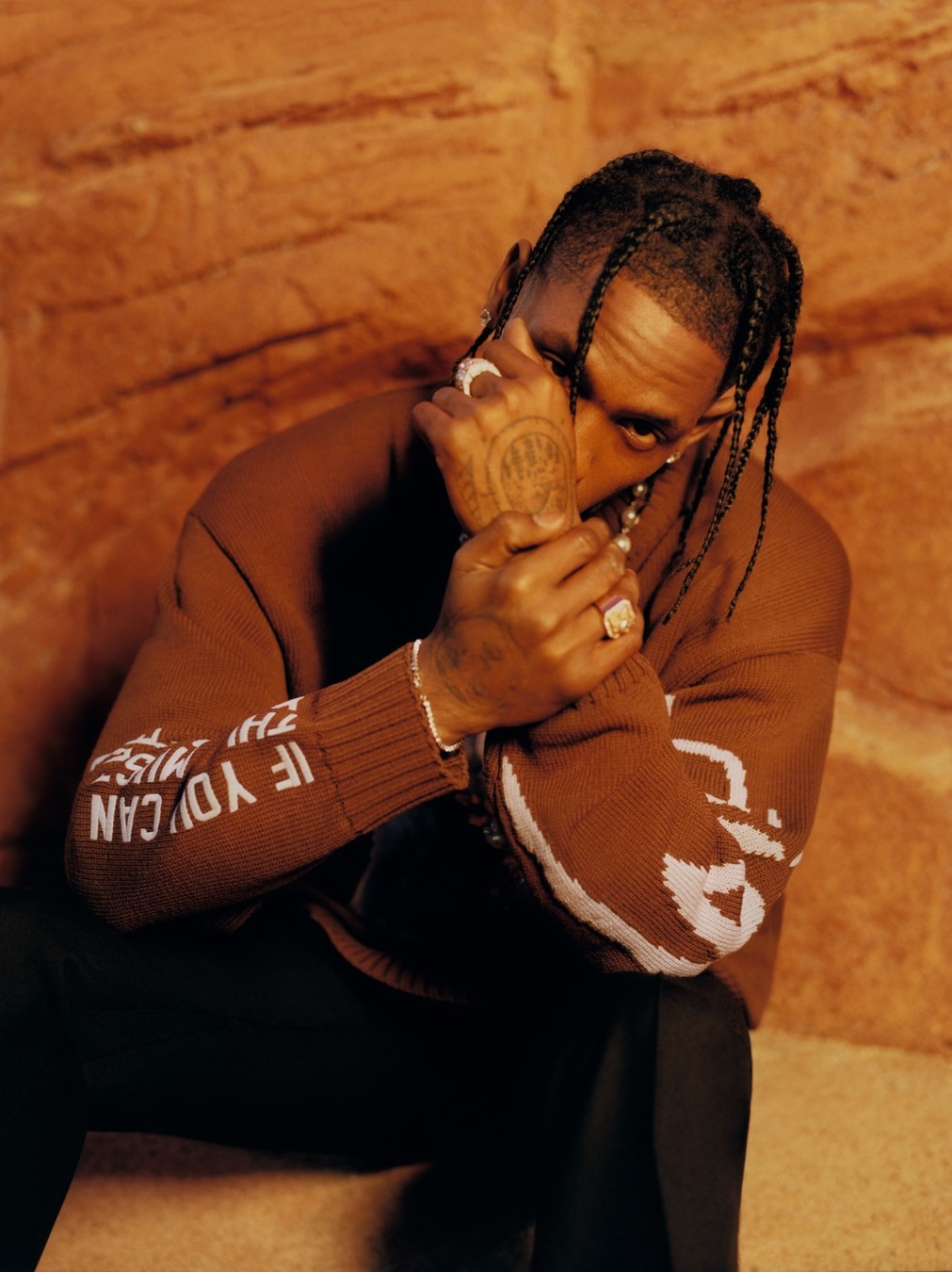 Travis Scott AnOther cover story Dior collection show collab