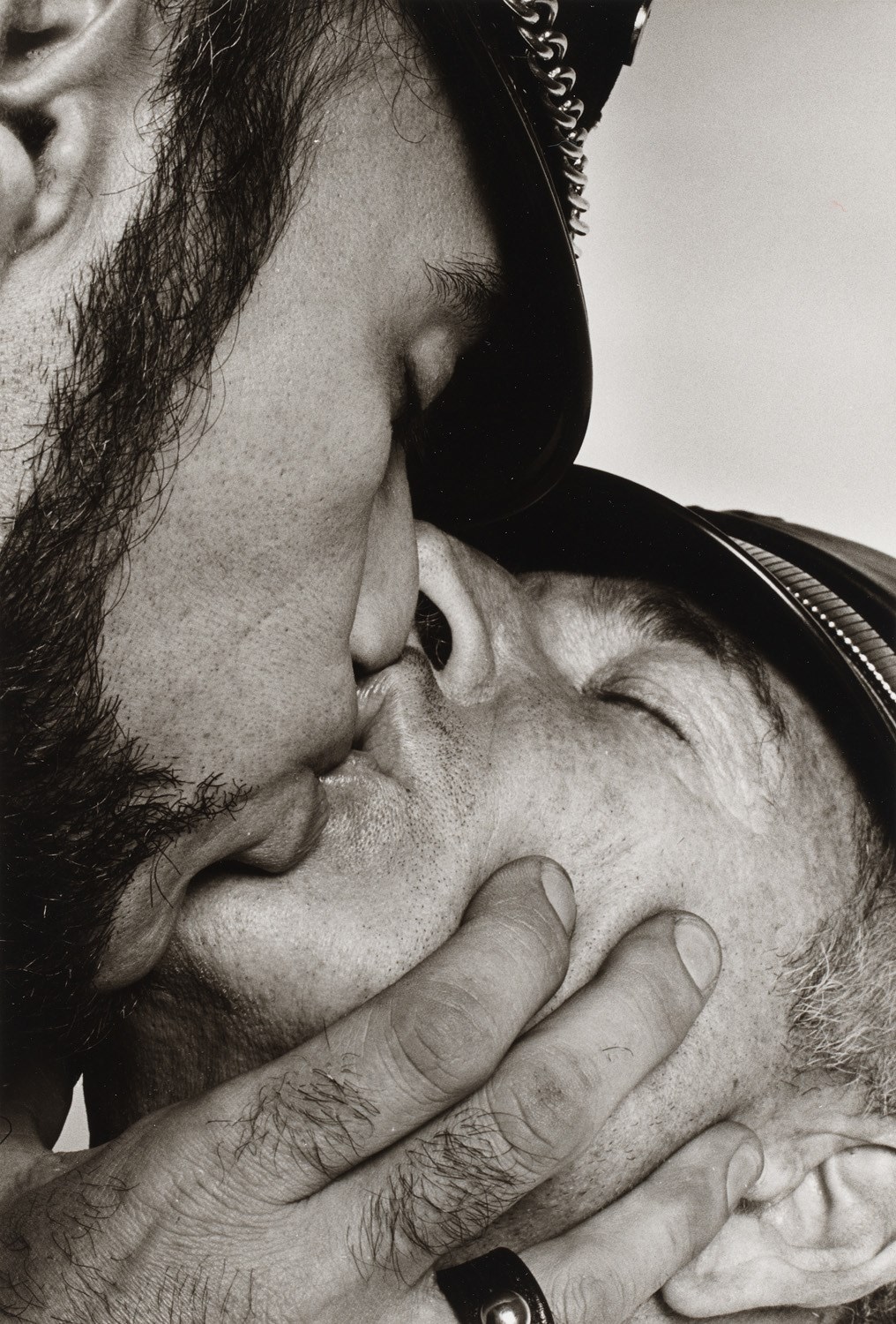 Peter Hujar, Jay and Fernando [Two Men in Leather Kissing], 