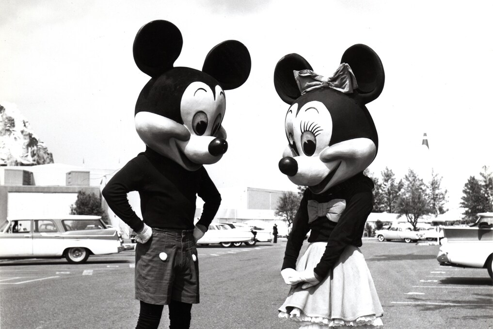 Mickey and Minnie Mouse