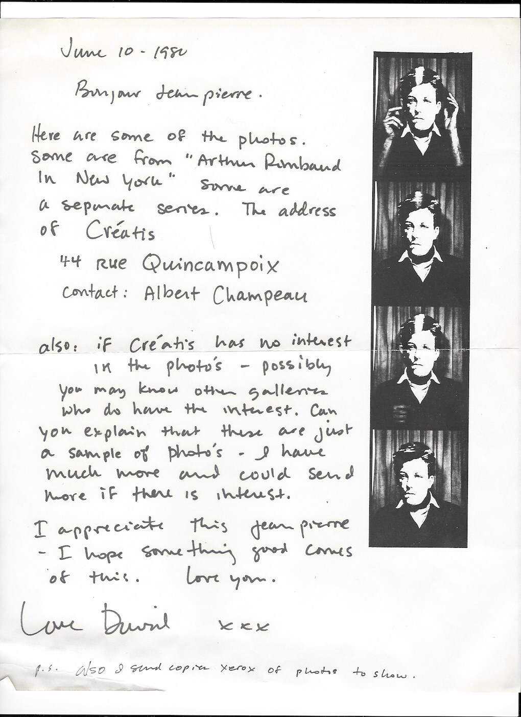 Dear Jean Pierre at PPOW Gallery, David Wojnarowicz