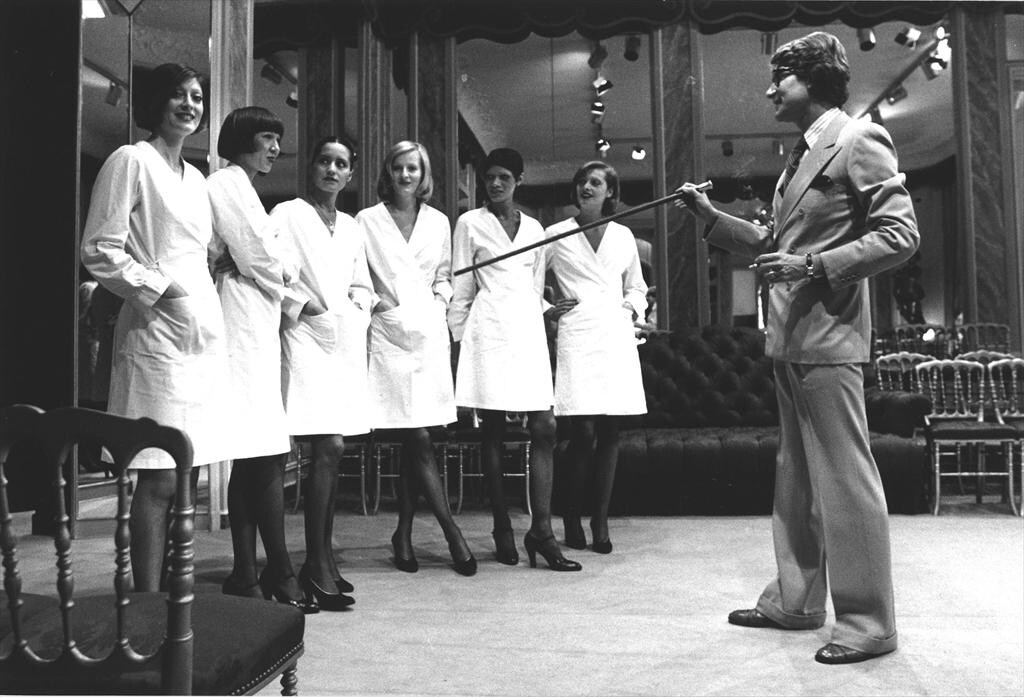 Yves Saint Laurent directing models