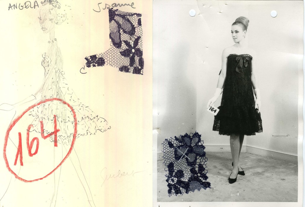 Sketch and final garment from the 