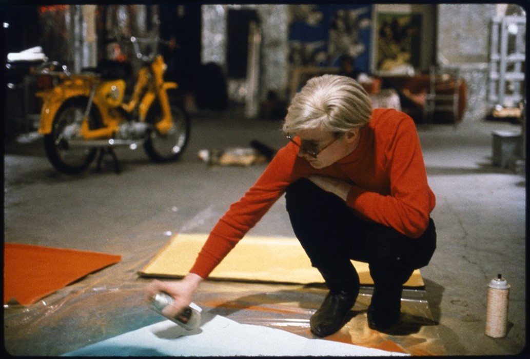 ‘Andy with Spray Paint and Moped’, The Factory, Ne