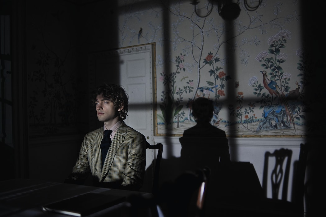 Josh Whitehouse wearing Dunhill for Another Man S/S15