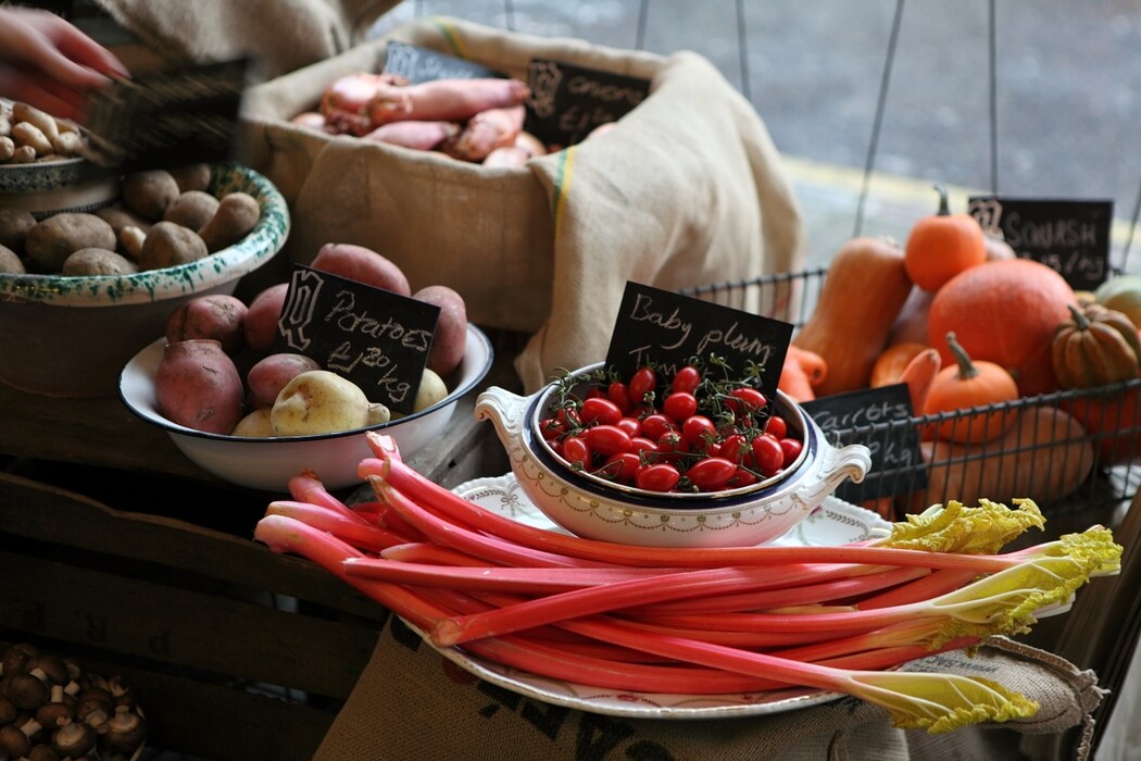 Vegetables at the Quality Chop House farm shop