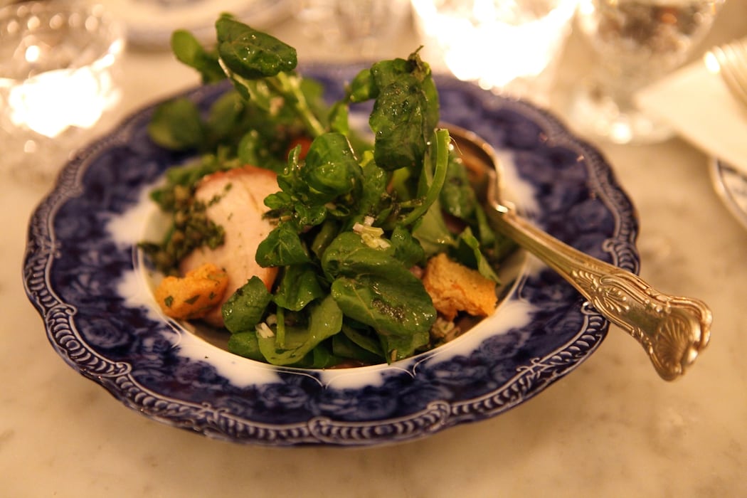 Watercress, parsley, shallots