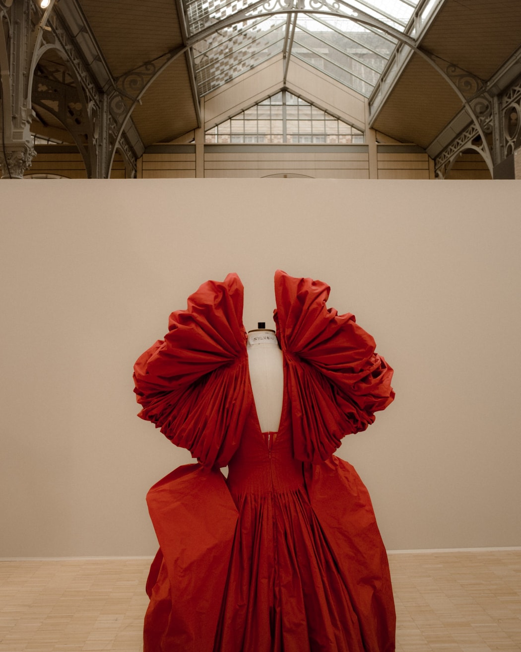 Alexander McQueen ローズ フレア シャツ ワンピース レッド Alexander McQueen 'Rose' Dress | AnOther