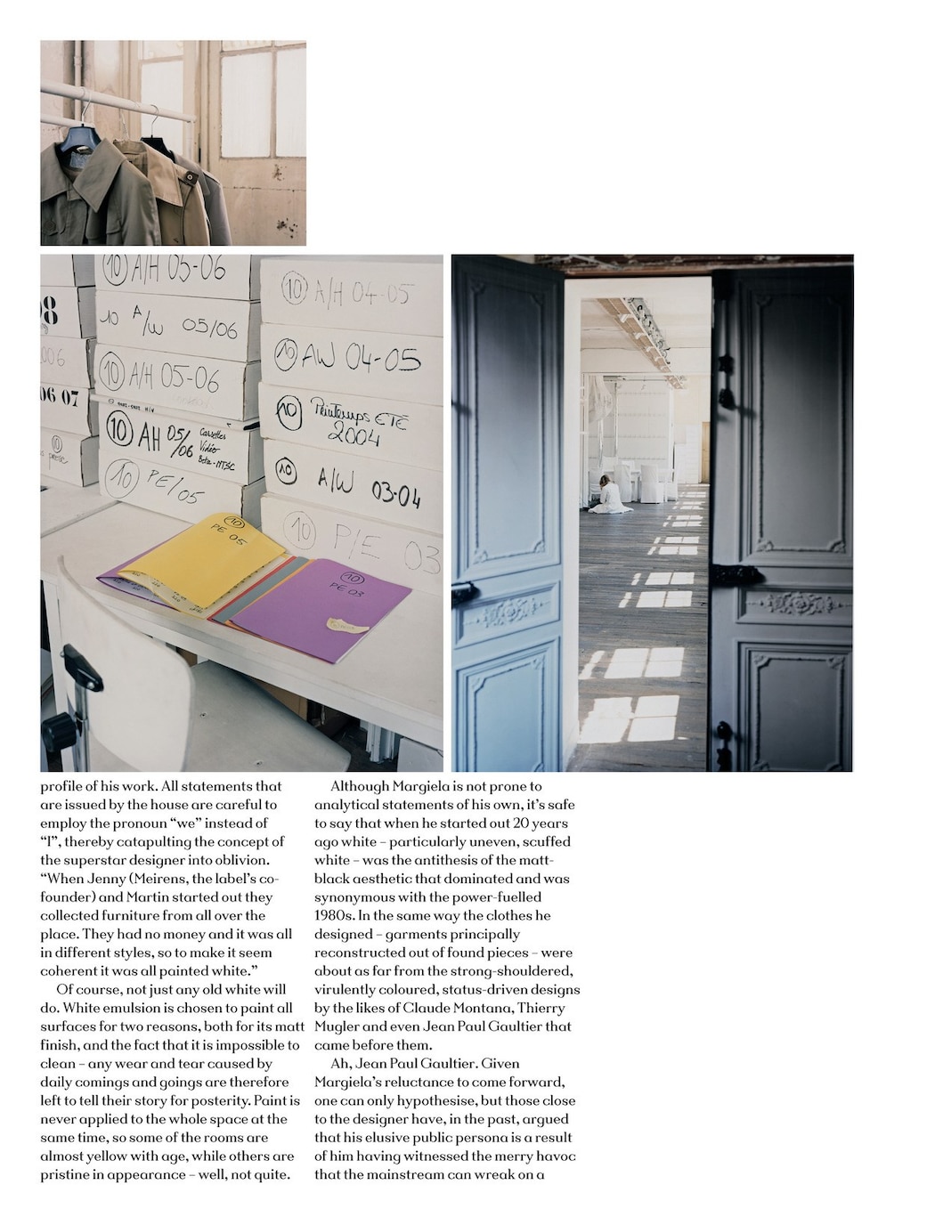 From the Archive: Inside Martin Margiela's All-White Maison From the Archive: Inside Martin Margiela's All-White Maison