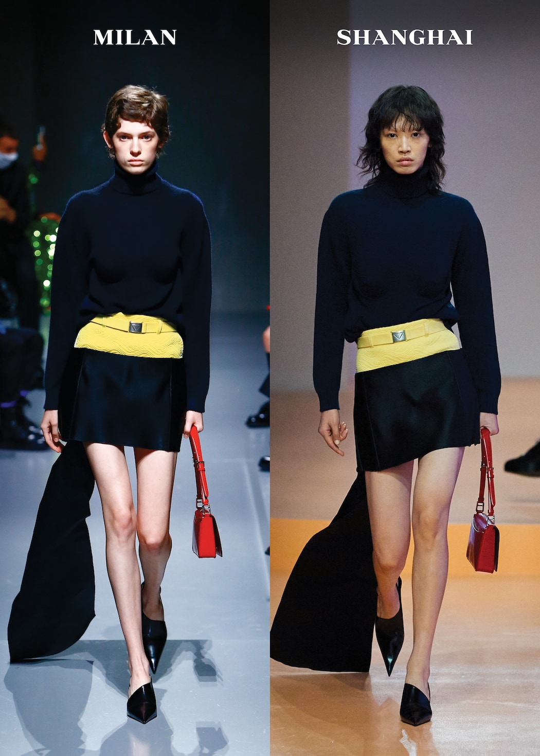 Miuccia Prada and Raf Simons on Their Seductive, In-Person Debut