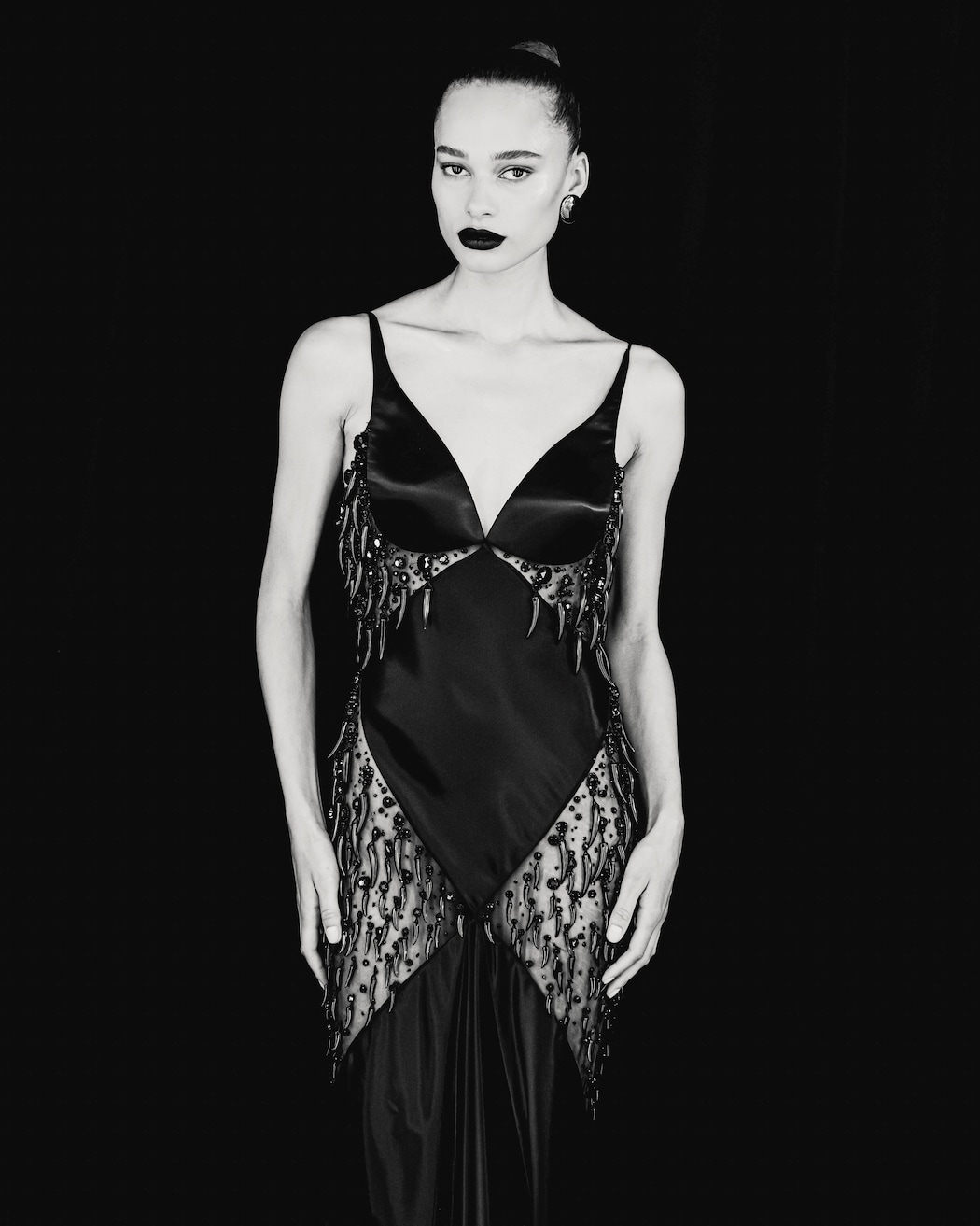 aqua black sequin dress Aqua Blue Long Sequin Prom Dress with Lace-Up Back Aqua Multi / 15 main image 0