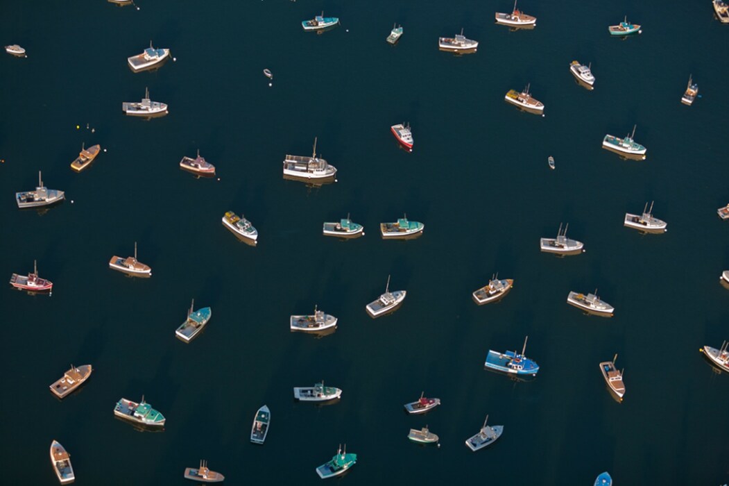 Directionless Lobster Boats, Tremont, ME 2008