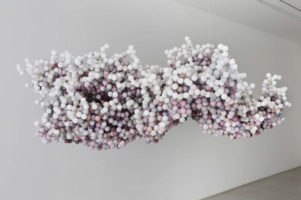 Daniel Arsham, Pixel Cloud (Miami) 2010