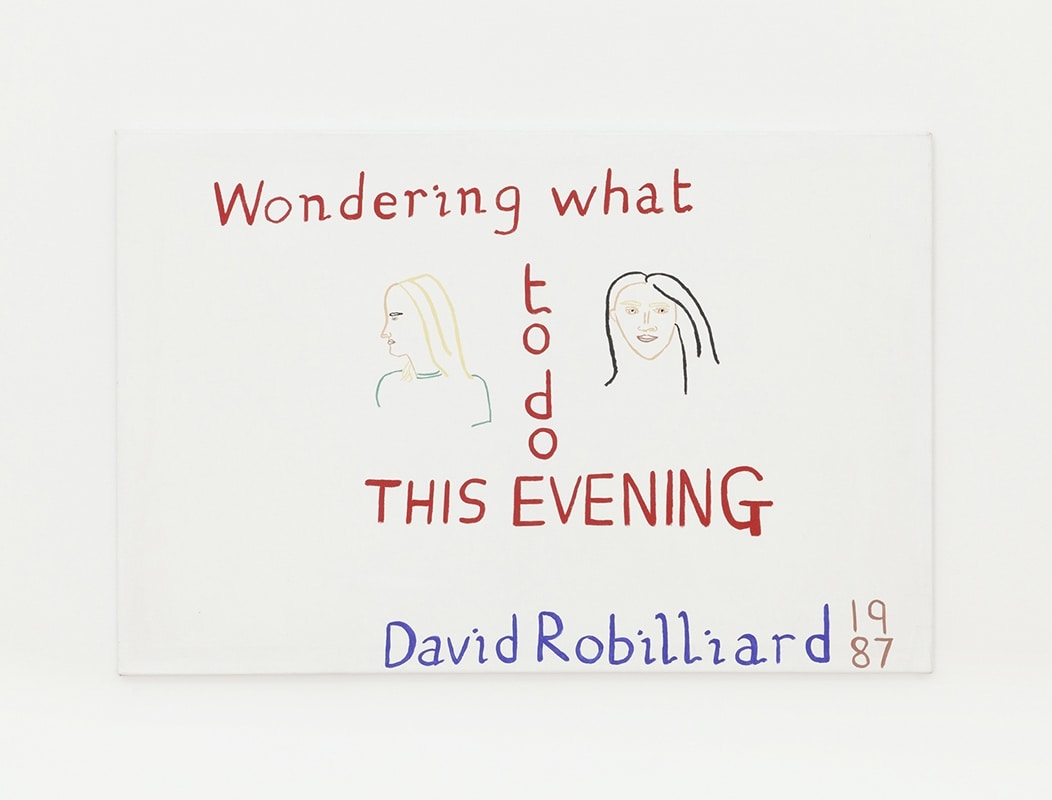 David Robilliard, Wondering What to Do this Evening, 1987