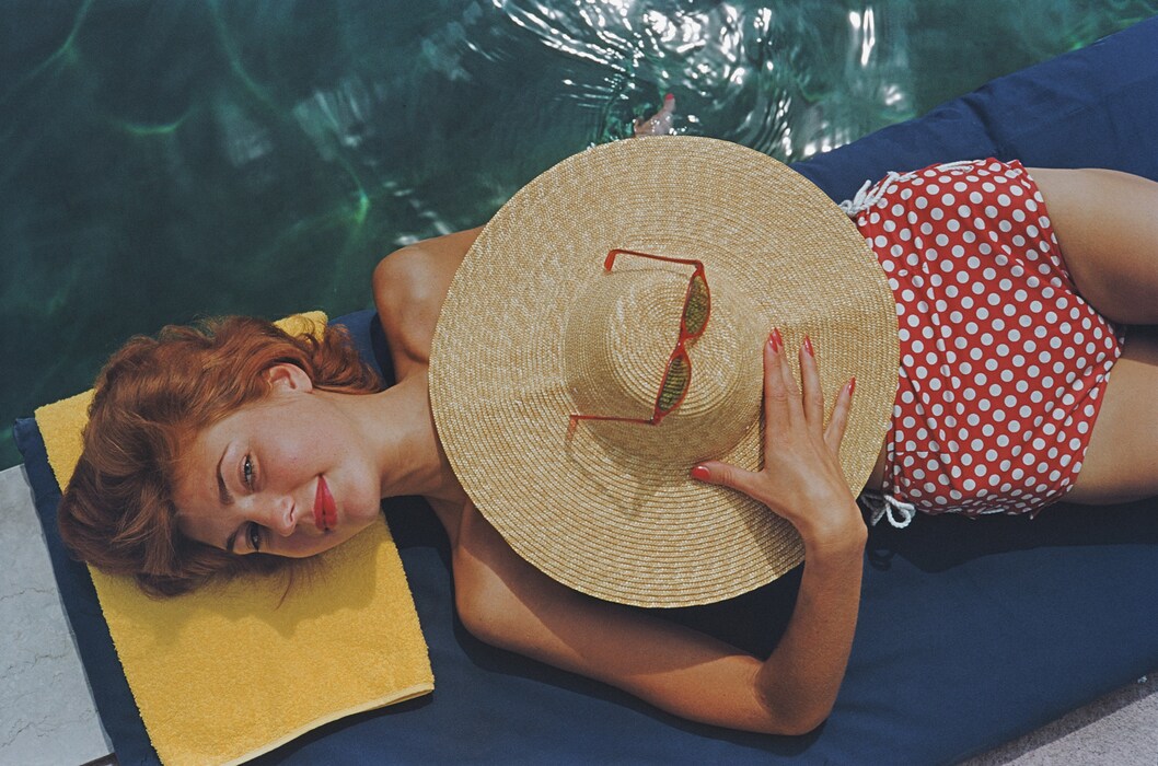 Sunbathing In Burgenstock-Lilian Hanson sunbathing