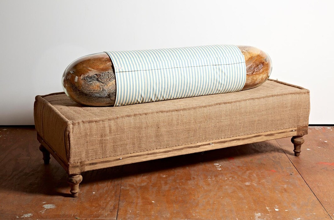 Eclair,-2013,-182-x-86-x-76cm,-Vintage-fur,-hand-b