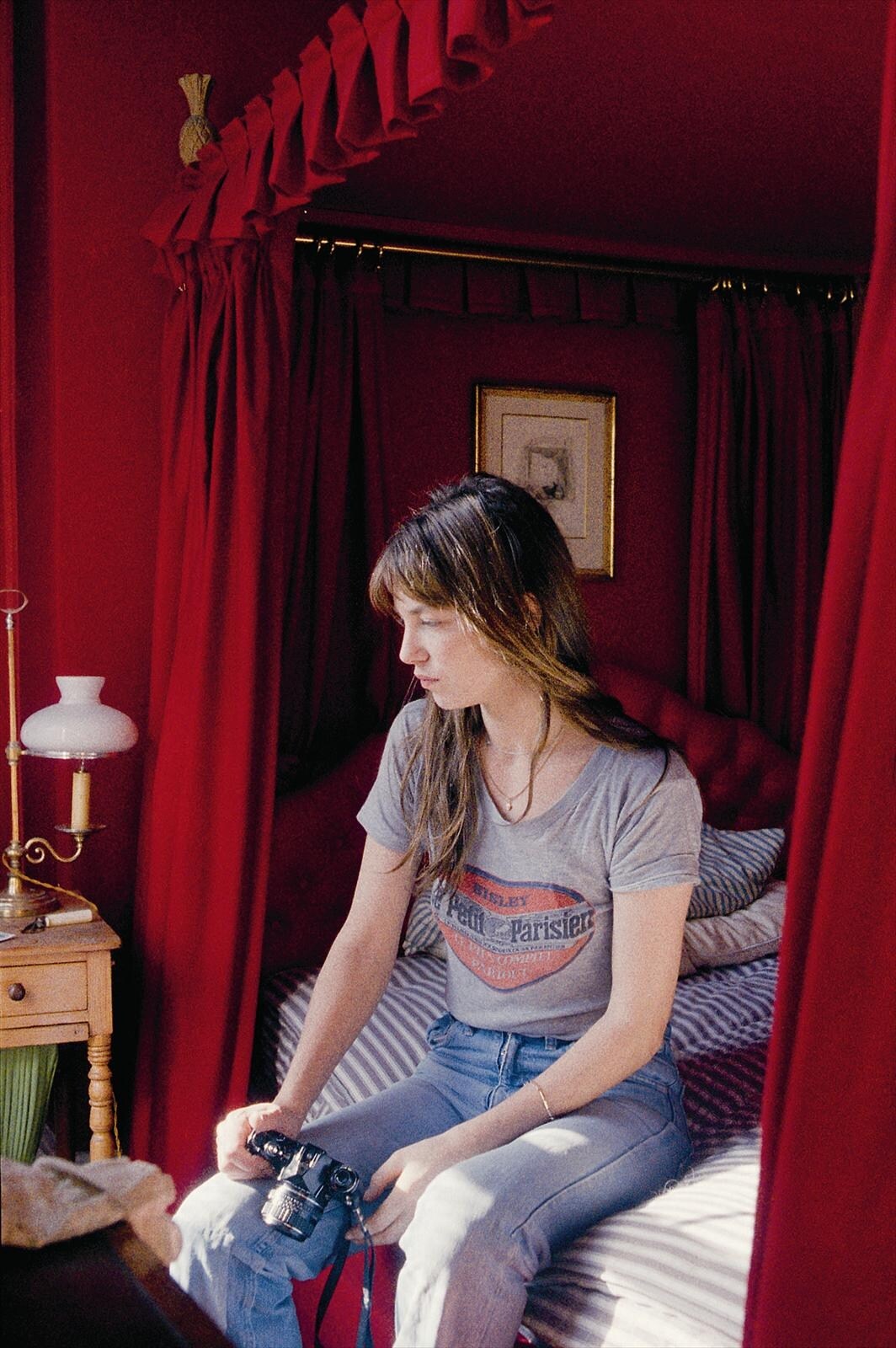 Jane at her house in Cheyne Row before it got sold, 1978