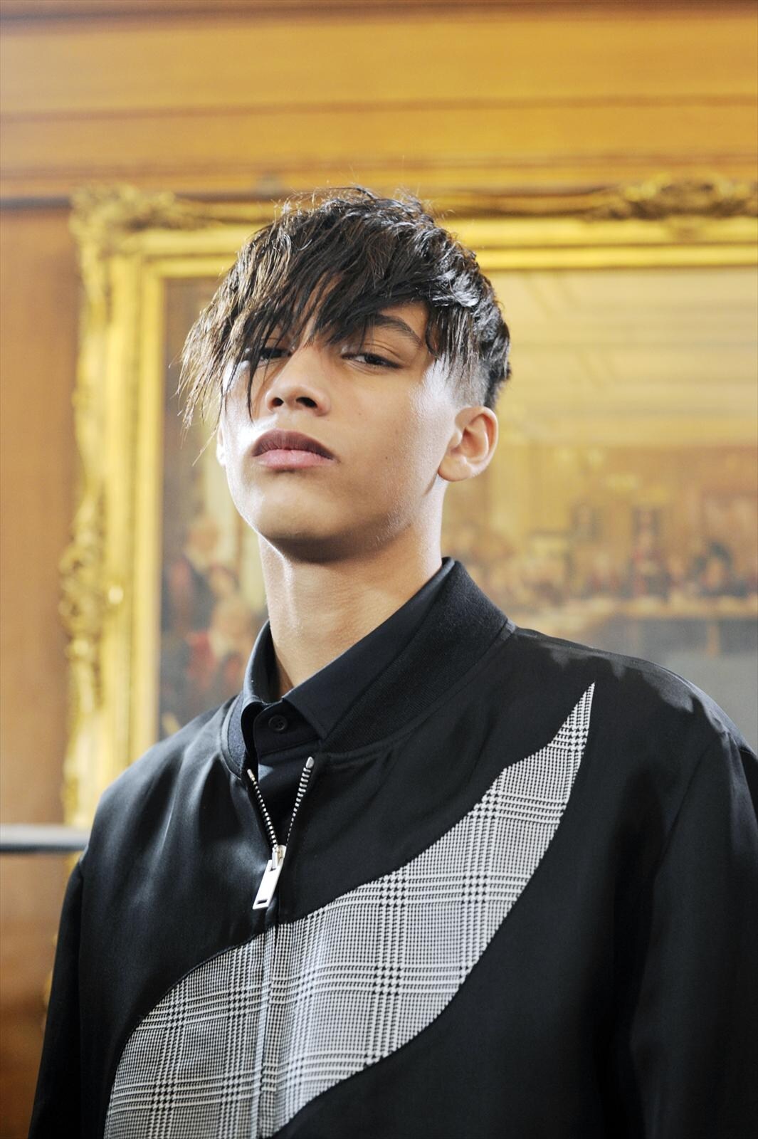 Jackson Hale in S/S15 Alexander McQueen
