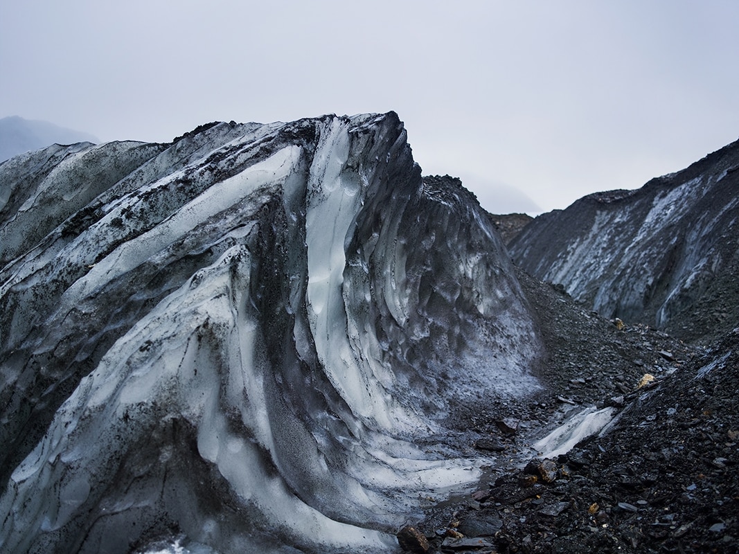 Wavelike formation next to the Tuv Glacier in the Hornsund f