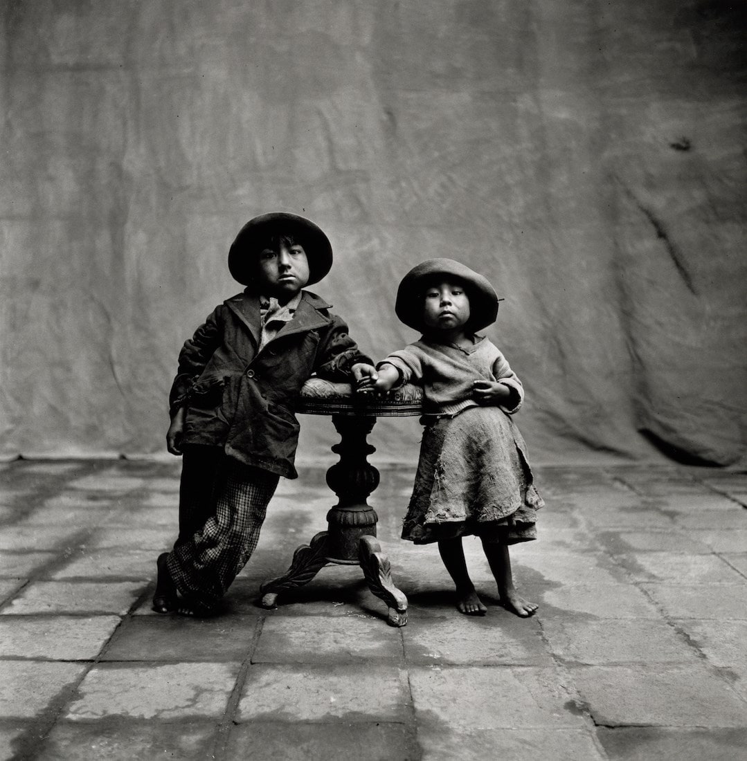 Cuzco Children, 1948, gelatin silver print by Irving Penn