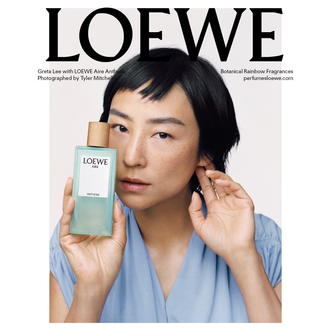 Greta Lee for Loewe tyler mitchell