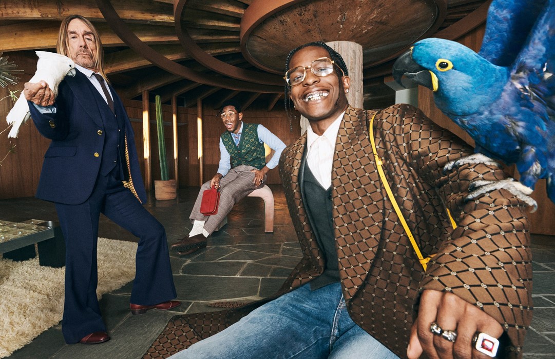 Gucci men&#39;s tailoring Iggy Pop Tyler the Creator A$AP Rocky