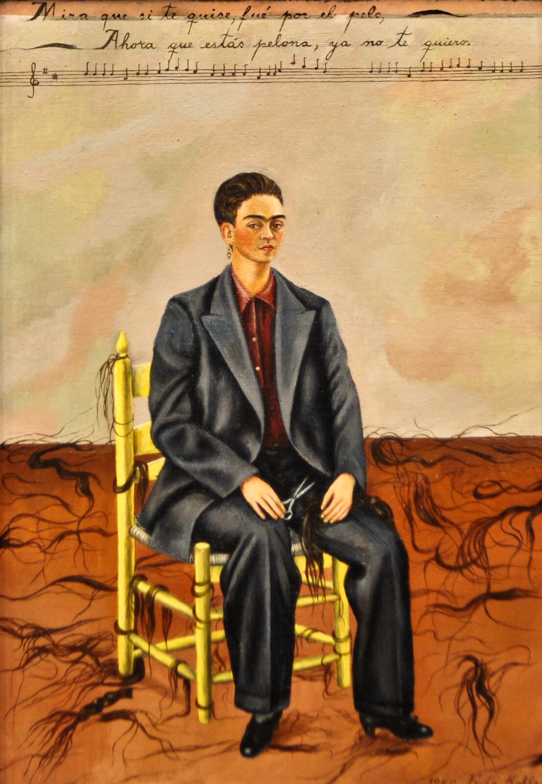 Frida Kahlo, Self-Portrait with Cropped Hair, 1940