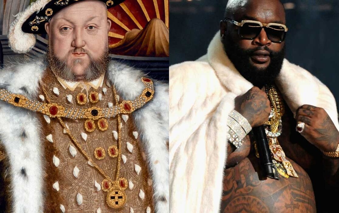 Left: Henry VIII by the studio of Hans Holbein the Younger