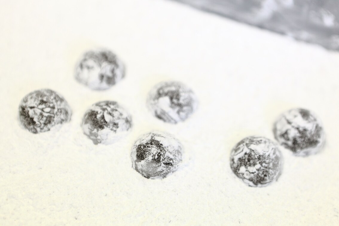 Prepping truffles at Melt