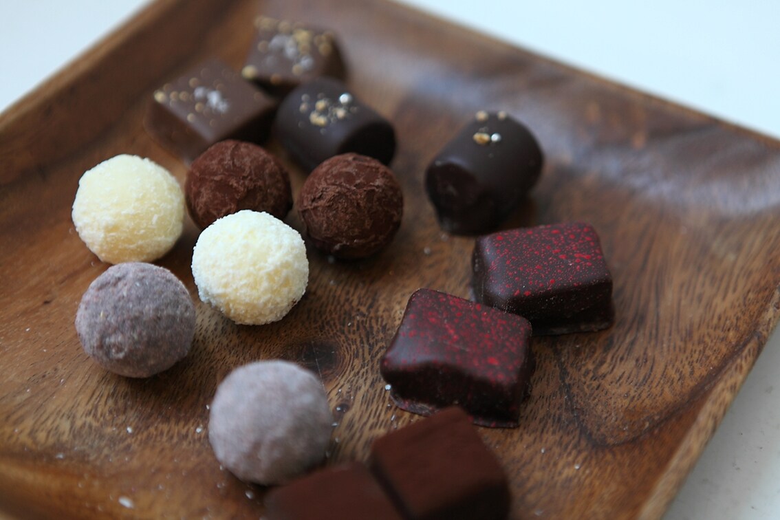 Assorted chocolates at Melt