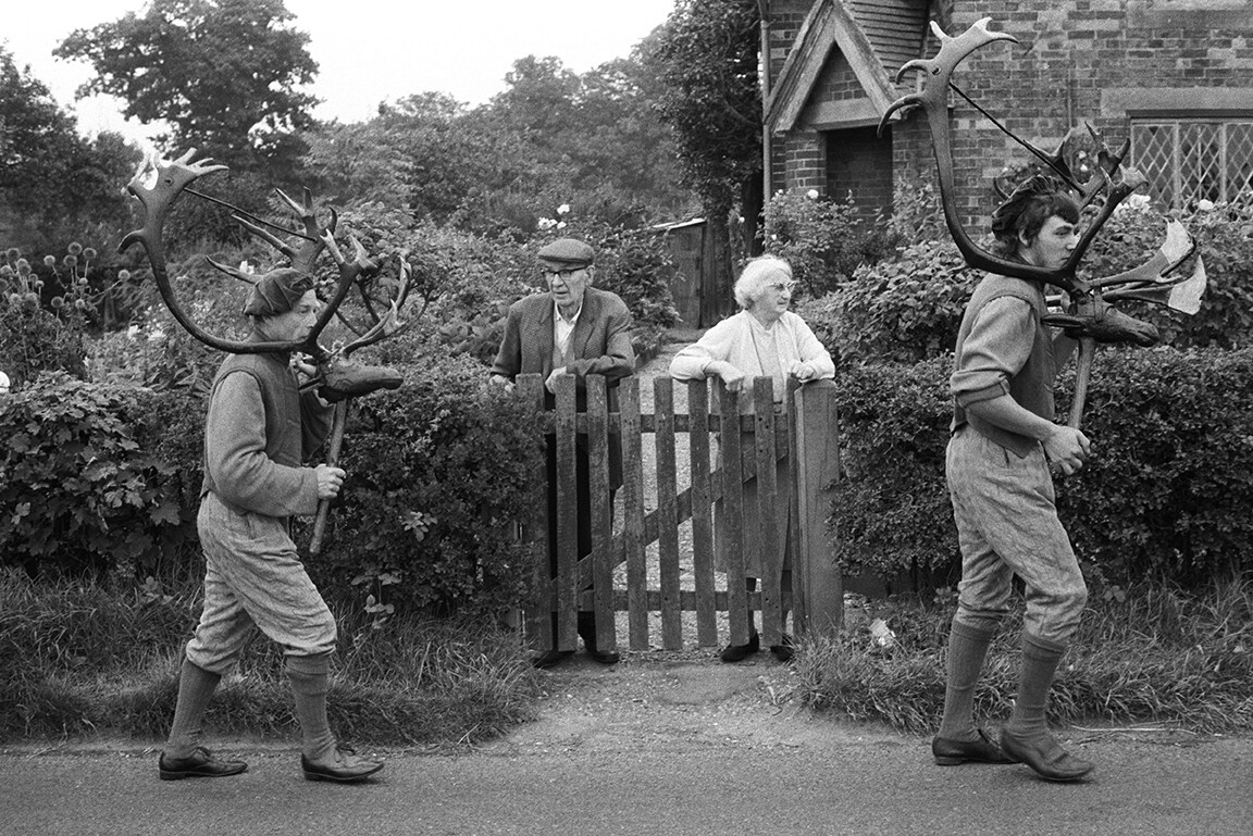 Homer Sykes, Abbots Bromley Horn Dance, Abbots Bromley, Staf