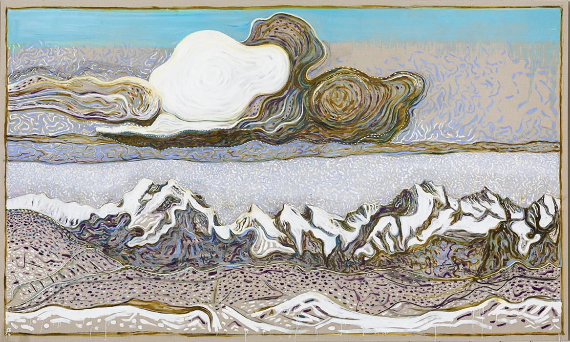 Billy Childish, the great cloud (after Segantini), 2014, 201