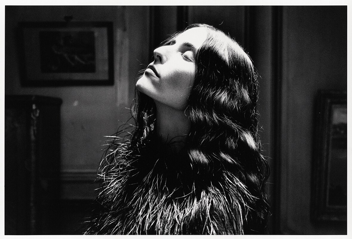 Marabou feather dress by Gucci, in AnOther Magazine A/W10