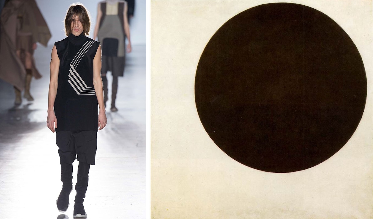 Rick Owens A/W15 / Malevich, Black Circle, 1915