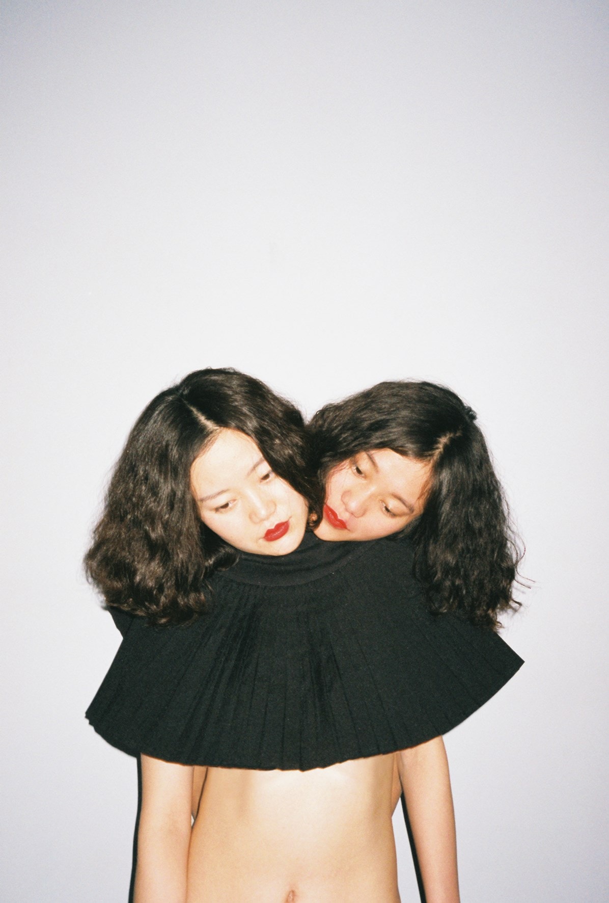 Ren Hang, Two Girls Dress, 2016. Courtesy Stieglit