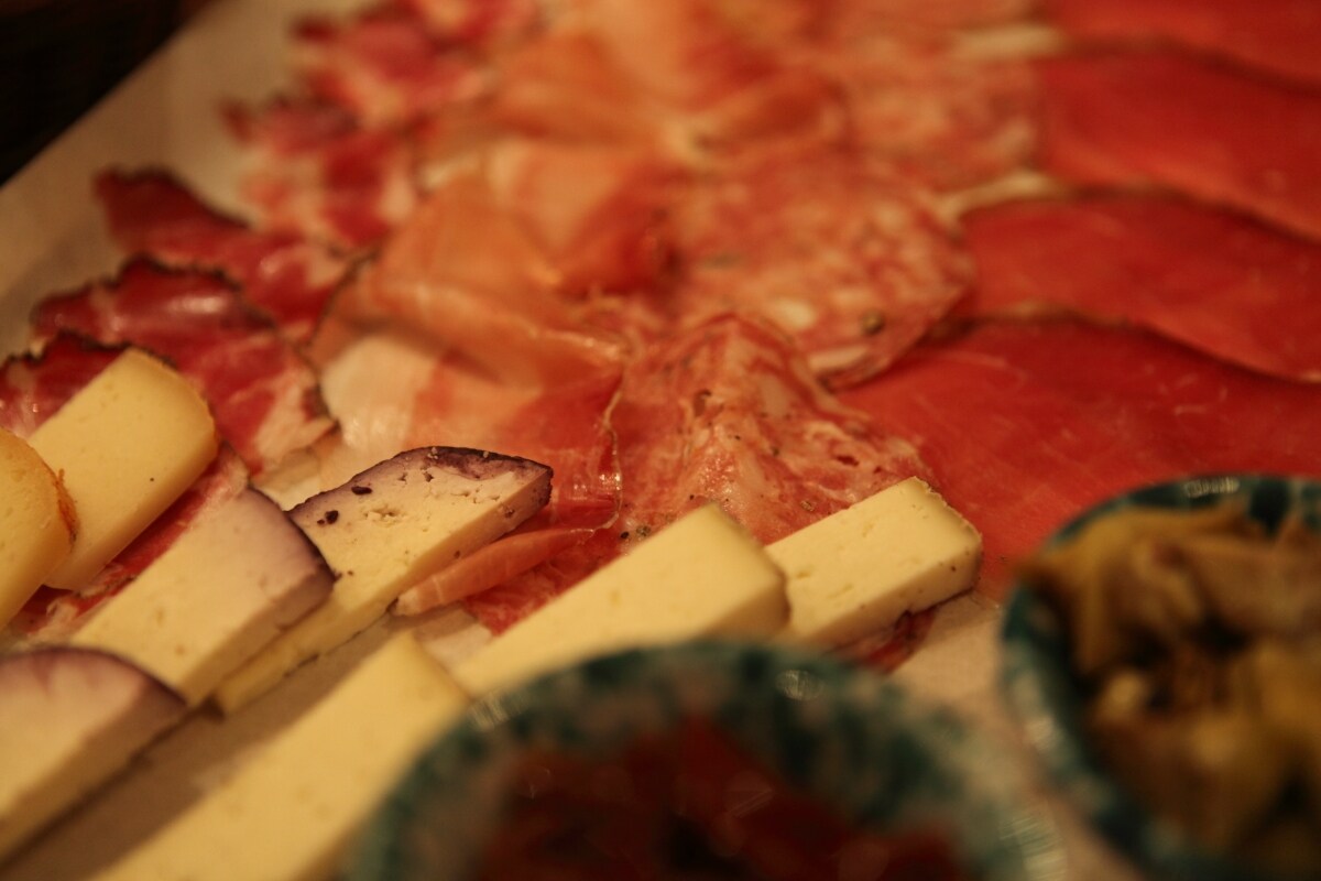 Tuscan meats and cheeses