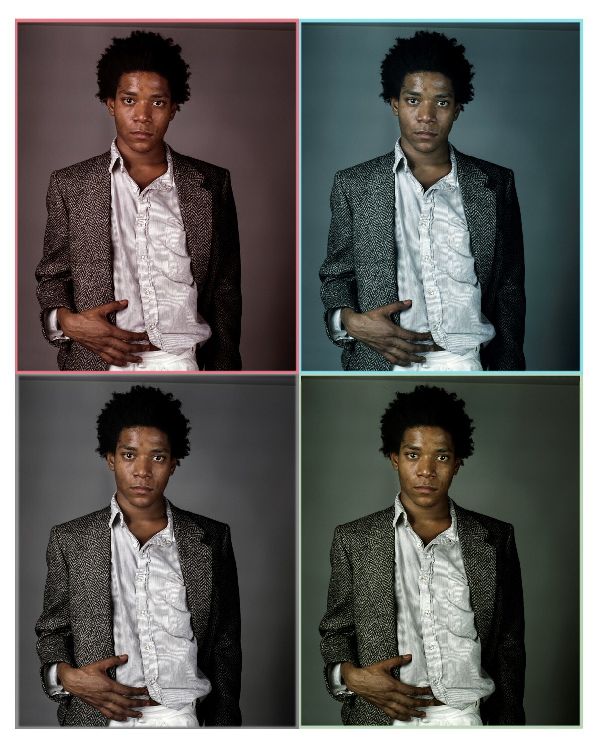 Jean Michel Basquiat fashion style studio Richard Corman