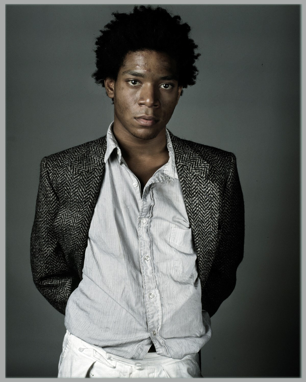 Jean Michel Basquiat fashion style studio Richard Corman