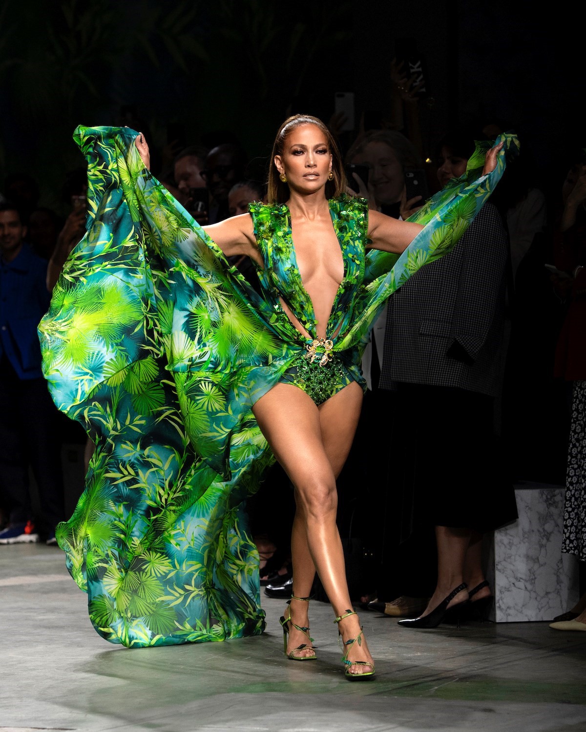 Donatella Versace and JLo_finale Versace Spring/Summer 2020