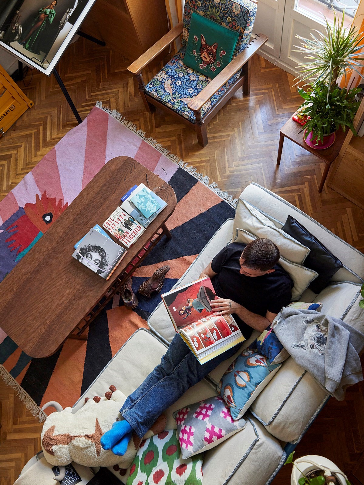 Luis Venegas in his Madrid home, 2023 Elise By Olsen