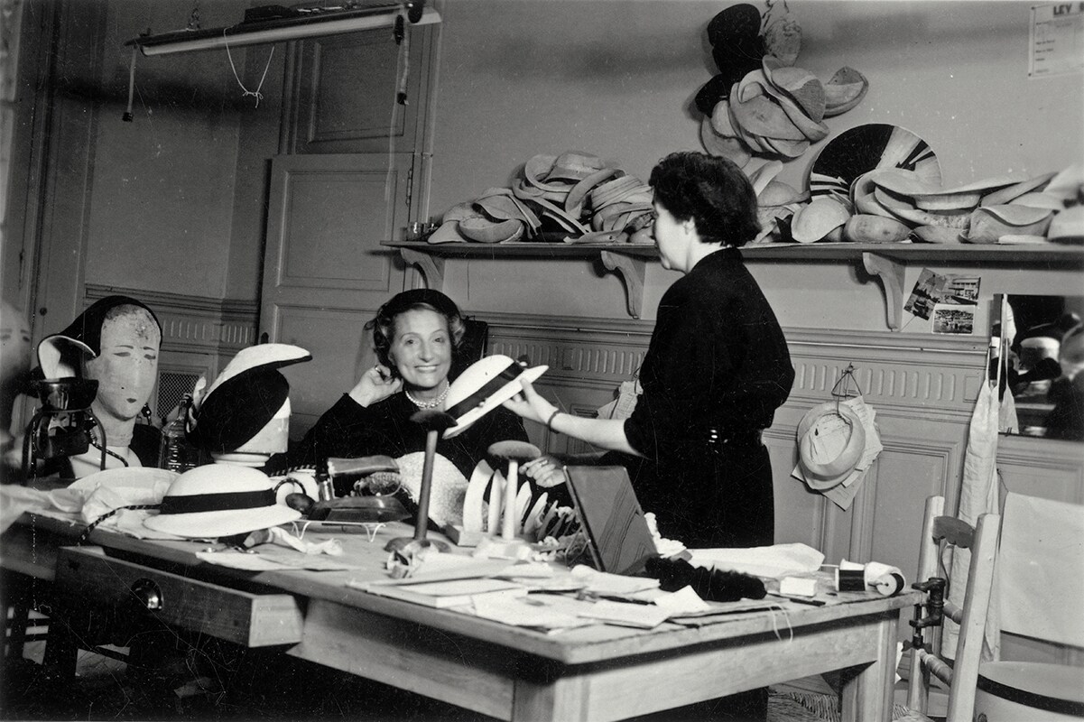 Paulette in one of her workrooms, 1952