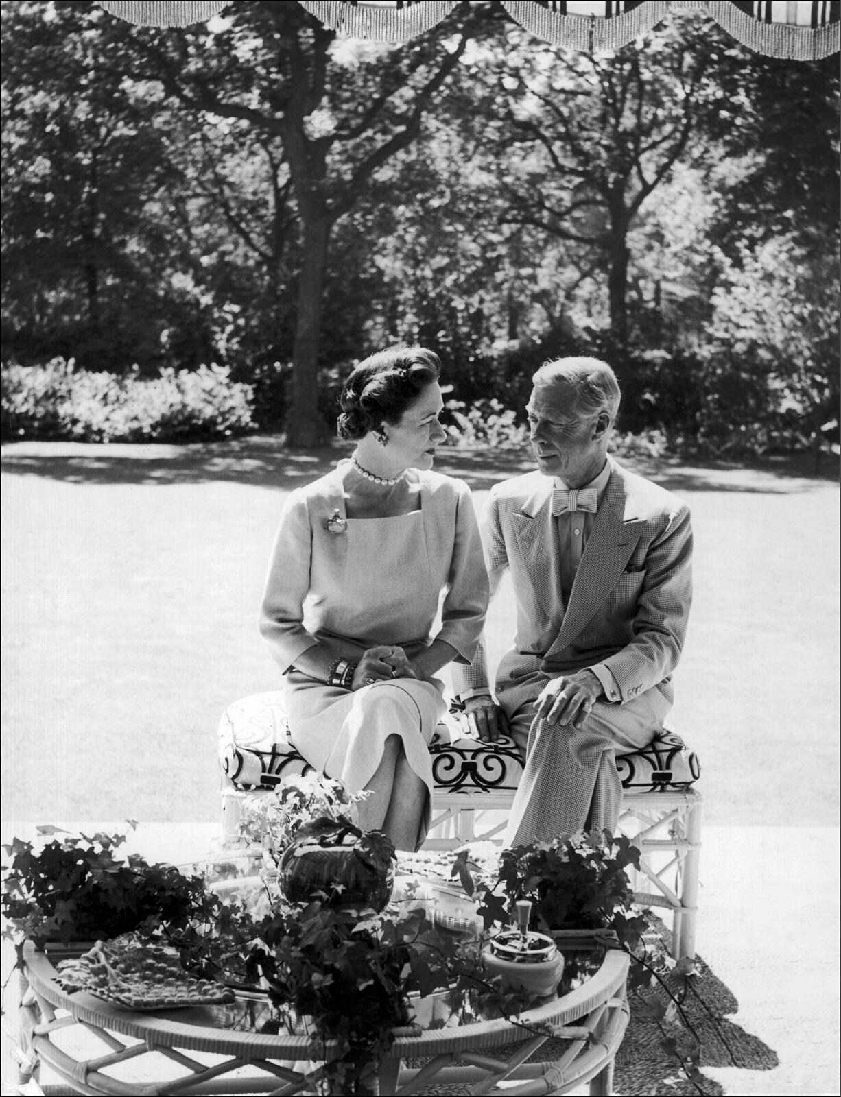 Duke and Duchess of Windsor pictured at their home in Boulog